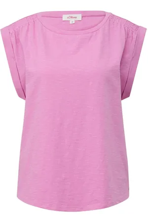 QS by s.Oliver Shirttop Ärmelloses Flammgarnshirt mit Smok-Details Smok-Detail - Verkäufer: