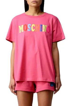 Moschino T-Shirt COUTURE T-shirt Oversize Multi Color Logo Printed Tee Shirt Unisex Oversize, herabgesetzten Schultern, 3D-Logo - Verkäufer: eldigo