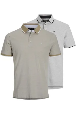 JACK & JONES Poloshirt JJEPAULOS POLO SS 2PK MP NOOS (Packung, 2-tlg)