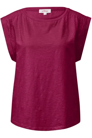 QS by s.Oliver Shirttop Ärmelloses Flammgarnshirt mit Smok-Details Smok-Detail - Verkäufer: