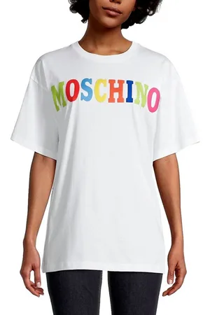 Moschino T-Shirt COUTURE T-shirt Oversize Multi Color Logo Printed Tee Shirt Unisex Oversize, herabgesetzten Schultern, 3D-Logo - Verkäufer: eldigo