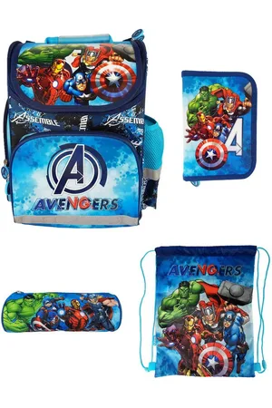 The Avengers Schulranzen Schulrucksack-Set mit Federmappe, Schlamperetui und Turnbeutel - Verkäufer: Yuhu Trading GmbH