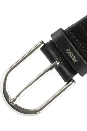 HUGO BOSS Ledergürtel Zoey-S_Sz35 Ovaler Verschluss, Markenlogo aus Metall