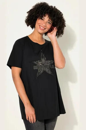 Angel of Style T-Shirt T-Shirt Ziernieten-Stern Halbarm - Verkäufer: Popken Fashion Group