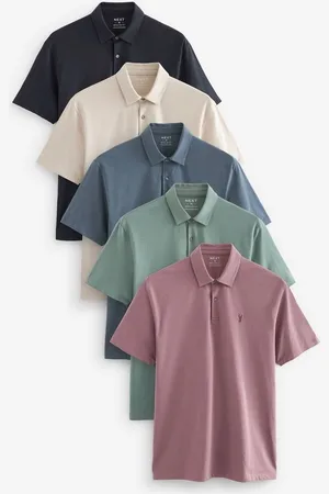 Next Poloshirt Regular Fit Kurzarm-Poloshirts, Jersey, 5er-Pack (5-tlg) - Verkäufer: Germany GmbH