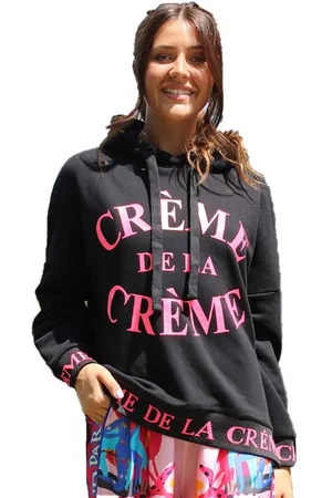 miss goodlife Sweatshirt Hoodie MG9769, Creme de la Creme, black/neonpink Glitter - Verkäufer: Lord of Label