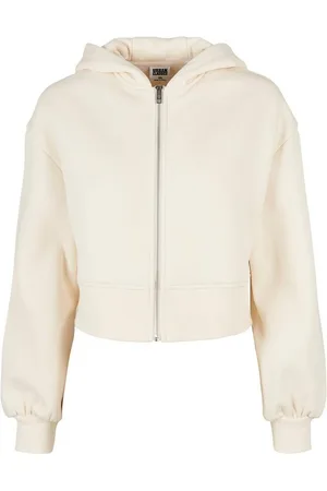 Urban classics Sweatjacke Damen Ladies Short Oversized Zip Jacket (1-tlg)