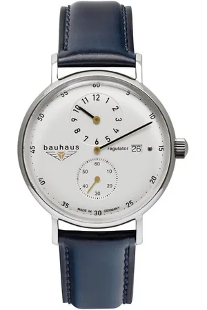 Bauhaus Automatikuhr Automatic Regulator 2126-1, Armbanduhr, Herrenuhr, Datum, Lederarmband, Made in Germany