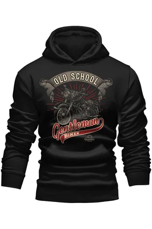 GASOLINE BANDIT Kapuzensweatshirt für Biker Racer Motorradfahrer - Old School Gentleman - Verkäufer: RAHMENLOS®