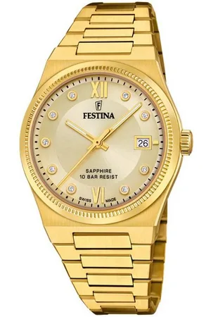 Festina Quarzuhr Uhr für Damen Swiss Made F20039/2 Edelstahl Armband, (1-tlg) - Verkäufer: Juwelier-Bacak
