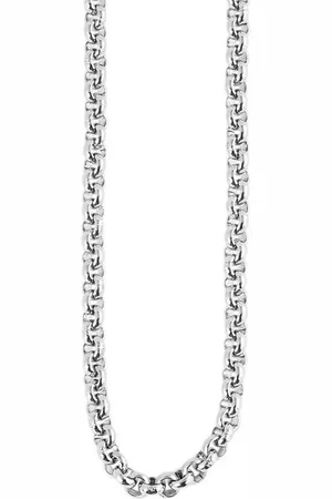 Karma Edelstahlkette Halskette Herren Silber Edelstahl Erbskette modern vers. Längen (Edelstahlhalskette Edelstahlkette), Herrenhalskette modern 45 cm 50 cm 55 cm 60 cm Silberkette - Verkäufer: Sanixa
