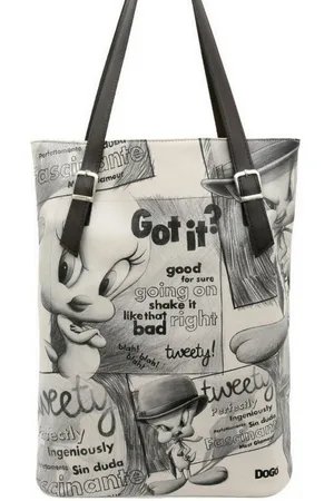 Dogo Umhängetasche Tallbags Tweety Sketch Damen Handtaschen (Fashion) / Neutral, Vegan