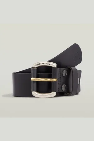 G-Star Ledergürtel Dast belt mit Nieten verstärkt