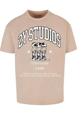 2Y T-Shirt Herren Globus Oversize Tee (1-tlg)