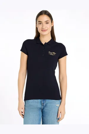 Tommy Hilfiger Poloshirt SLIM SCRIPT GRAPHIC POLO SS mit Script Logo-Schriftzug