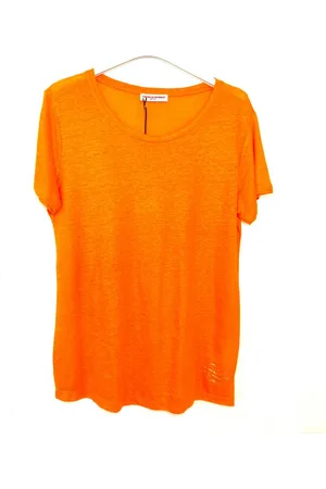 Frieda & Freddies Kurzarmshirt Leinen Shirt Orange - Verkäufer: Chic & Fein für Groß und Klein