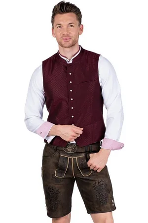 SPIETH & WENSKY Trachtenlederhose Lederhose Herren kurz - NERCEL - schotter/ - Verkäufer: Alpenwahnsinn Tracht & Lifestyle