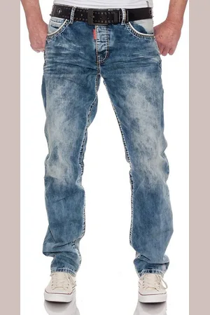 Cipo & Baxx Straight-Jeans Regular Fit mit Kontrastnähten - Verkäufer: Lunats Streetwear