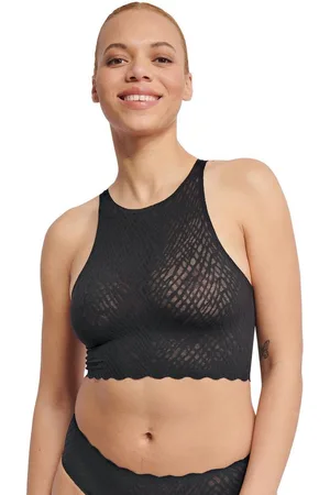 Sloggi Crop-Top ZERO Feel Bliss Crop Top nahtlos mit Spitzenoptik