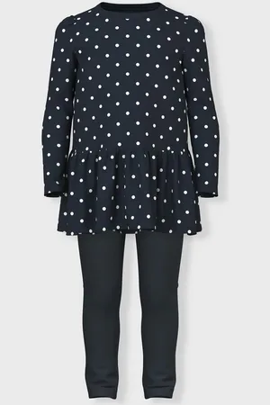 NAME IT Langarmshirt & Leggings NMFVILMINA LS TUNIC SET (Set, 2-tlg)