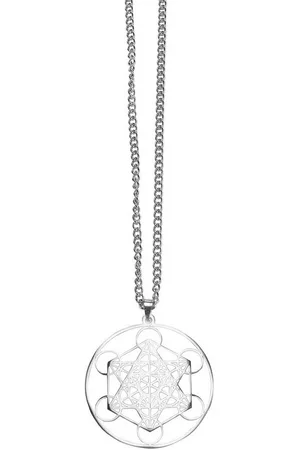 Saraswati Kette mit Anhänger Halskette "Metatron" Edelstahl 4cm mit 60cm Edelstahlkette - Verkäufer: Devananda