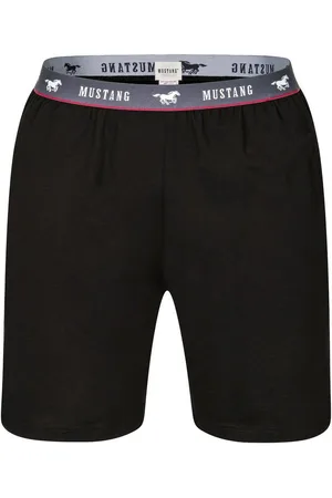 Mustang Shorts Bermuda Kurze Hose Sommerhose Freitzeithose roter Kontraststreifen und branding - Verkäufer: s2c GmbH