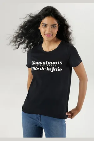 Aniston T-Shirt in zeitlosem -Weiß