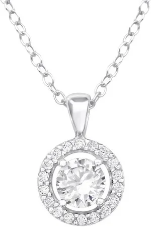 ALEXANDER YORK Kette mit Anhänger ROYALin weiß, 2-tlg., 925 Sterling Silber - Verkäufer: