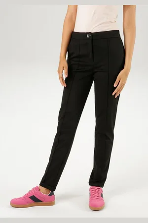 Aniston Jerseyhose mit Biesen verziert