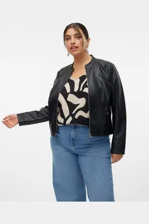 VERO MODA Lederimitatjacke VMCFAVODONA COATED JACKET NOOS CUR