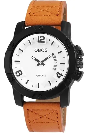 QBOS Quarzuhr RP3187250001 Herrenuhr mit Lederimitationsarmband - Verkäufer: Shaghafi GmbH