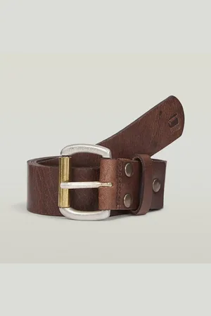 G-Star Ledergürtel Dast belt mit Nieten verstärkt
