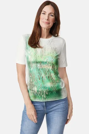 Gerry Weber Kurzarmshirt T-Shirt mit abstraktem Frontprint - Verkäufer: E- Digital GmbH