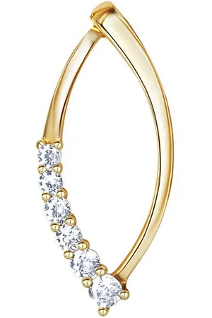 ELLEN K. Kettenanhänger 375/- Gelbgold bicolor Zirkonia
