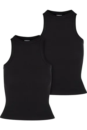 Urban classics Muskelshirt Ladies Racer Back Rib Top 2-Pack (1-tlg)