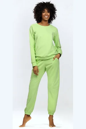 DKaren Freizeitanzug Damen Hausanzug Jogginganzug Baumwolle (2-tlg., Sweatshirt & Hose) - Verkäufer: Makoma