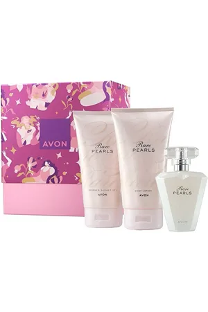 Avon Eau de Parfum Rare Pearls 50ml Körperlotion 150ml, Duschgel 150ml Geschenkset BOX, 3-tlg., Elegante, AVON True Powerstay Foundation, Lang anhaltende Frische. - Verkäufer: Cultzen