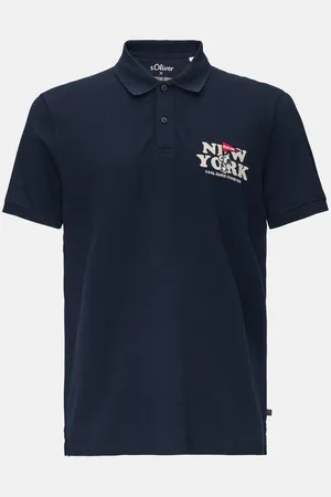 QS by s.Oliver Kurzarmshirt Poloshirt aus Baumwollpiqué mit Peanuts®-Motiv Stickerei - Verkäufer: