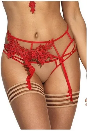 Axami Strapsgürtel V-8862 garter belt red - (L,M,S,XL) - Verkäufer: Angela Line