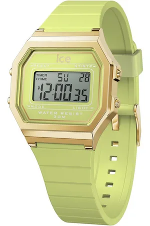 Ice-Watch Chronograph ICE digit retro - Small 022059, Armbanduhr, Quarzuhr, Damenuhr, Silikonarmband, Datum
