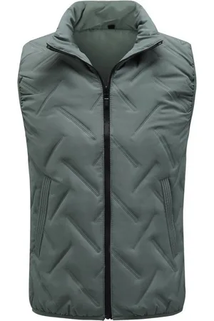 Allthemen Kurzweste Herren Winterweste mit Stehkragen Warm Outdoorweste Ärmellose Jacke - Verkäufer:
