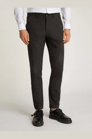 Calvin Klein Chinohose SATEEN STRETCH SLIM CHINO mit Logopatch