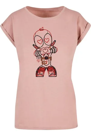 Absolute Cult T-Shirt Damen Ladies Deadpool - Love Beam Line T-Shirt (1-tlg)