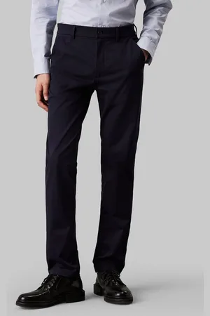 Calvin Klein Chinohose SATEEN STRETCH SLIM CHINO mit Logopatch