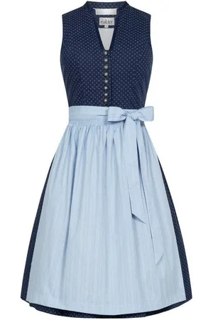 Nübler Trachtenkleid Midi Dirndl Florence in Blau von - Verkäufer: Trachtenhof