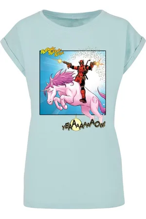 Absolute Cult T-Shirt Damen Ladies Deadpool - Unicorn Battle T-Shirt (1-tlg)
