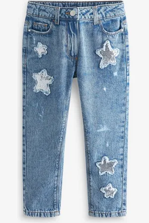 Next Mom-Jeans Mom Jeans mit Pailletten-Stern (1-tlg) - Verkäufer: Germany GmbH