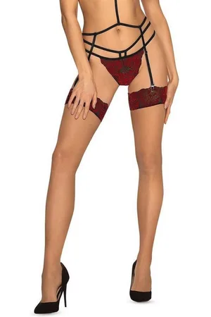 Obsessive Strapsstrümpfe OB Sugestina stockings Natur - (L/XL,S/M) - Verkäufer: Angela Line