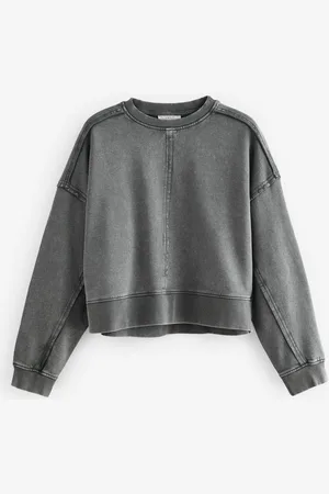Next Sweatshirt Rundhals-Sweatshirt mit sichtbaren Nähten (1-tlg) - Verkäufer: Germany GmbH