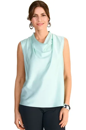 Hermann Lange Shirttop mit Wasserfallkragen